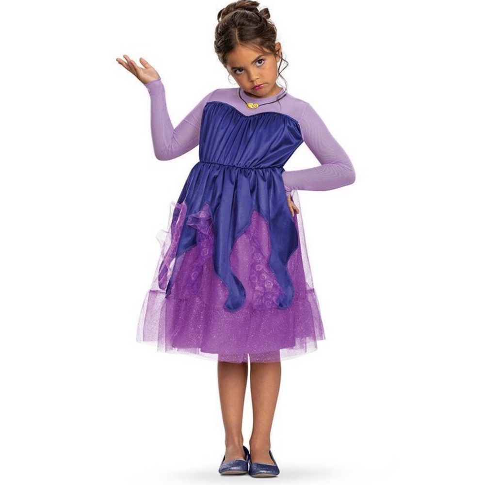 Disney The Little Mermaid Ursula Kids/Girls Halloween Costume Dress Size Small - Picture 1 of 10